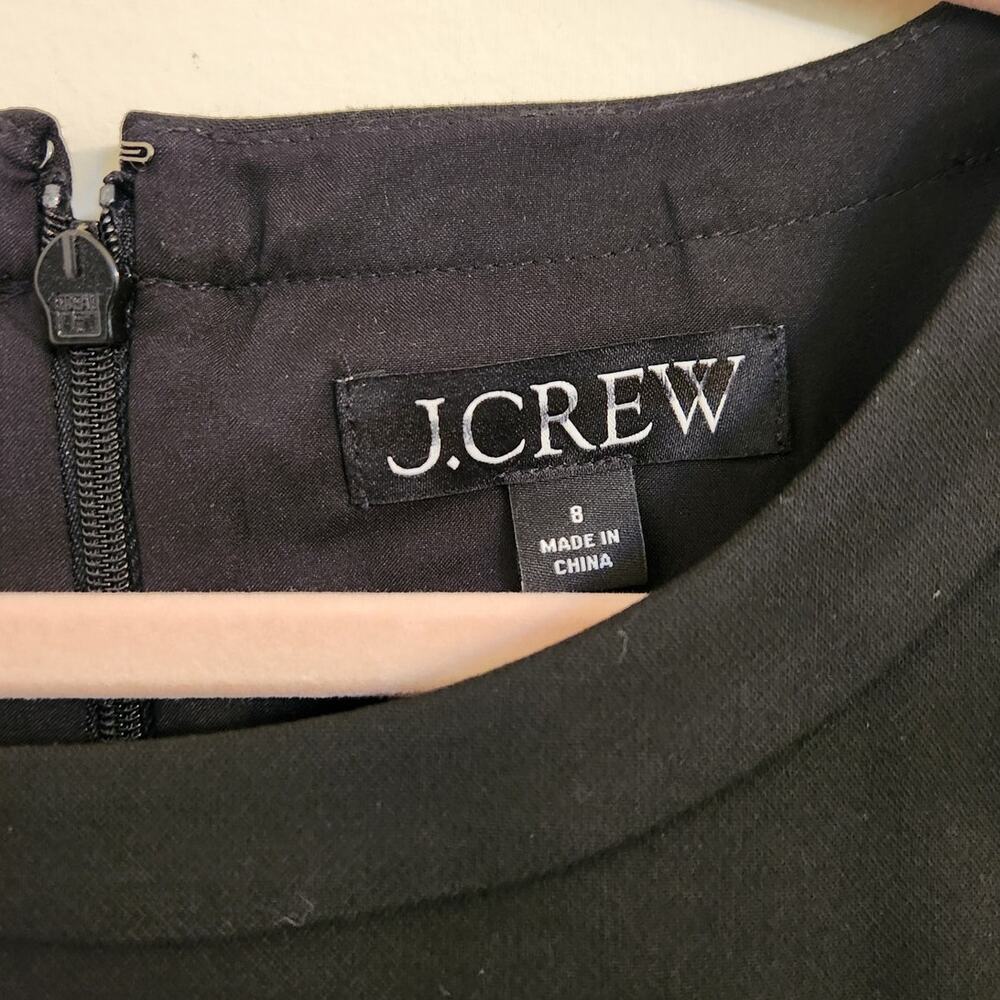 NWT J. Crew Sheath Dress In Four-Season Stretch Office Corporate Black 8 - Picture 7 of 11